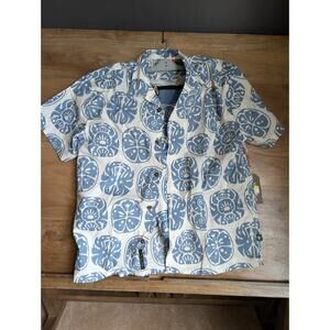 Howler Bros Monoloha Hawaiian Shirt & Shorts Set Mens L Bone White Button Up NWT